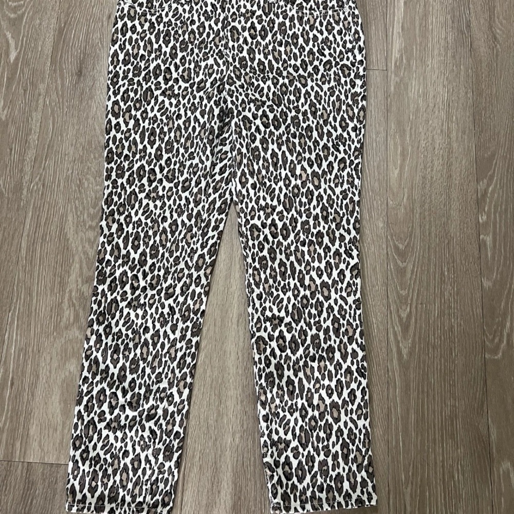 Chico’s Womens (US 6R) So Slimming Girlfriend Slim Leg Ankle Animal Print 0.5 R